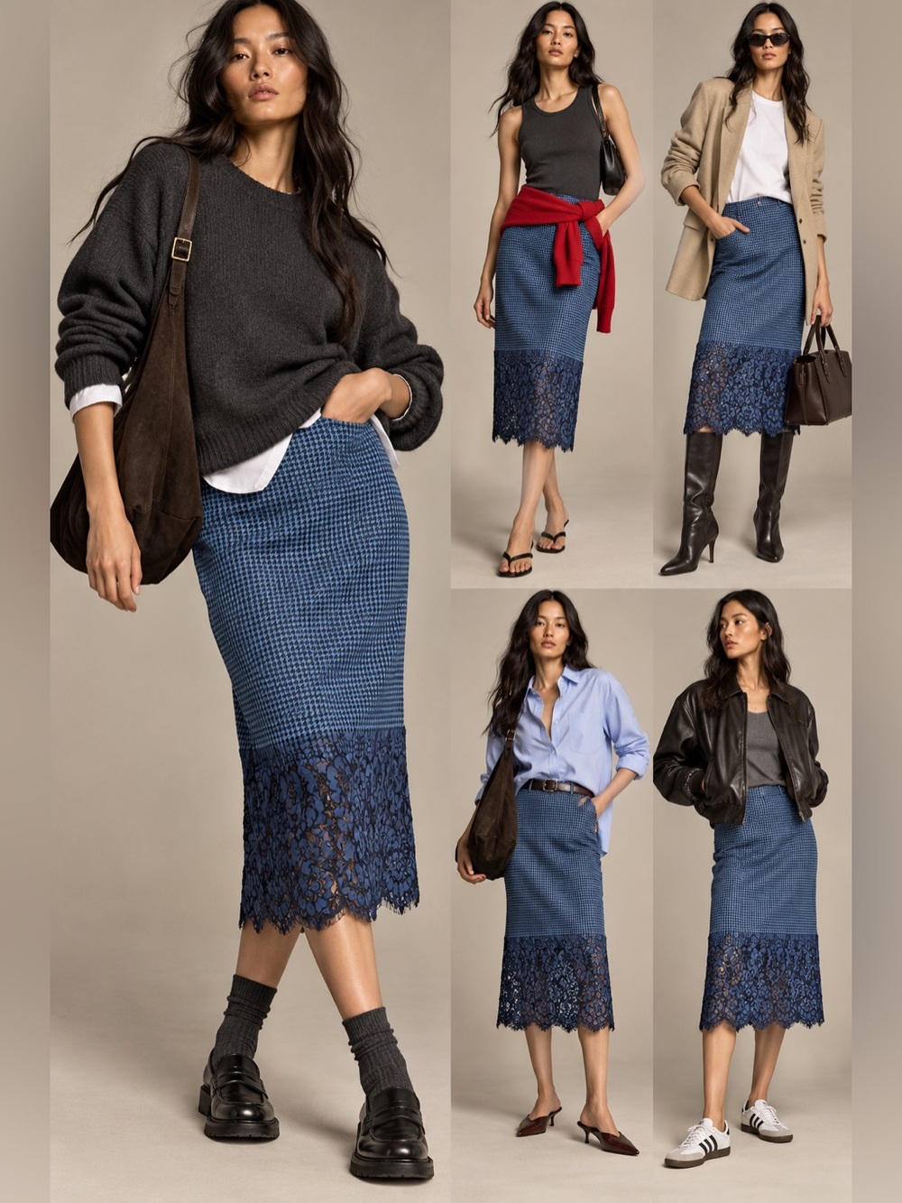 Sacai Luck pencil skirt